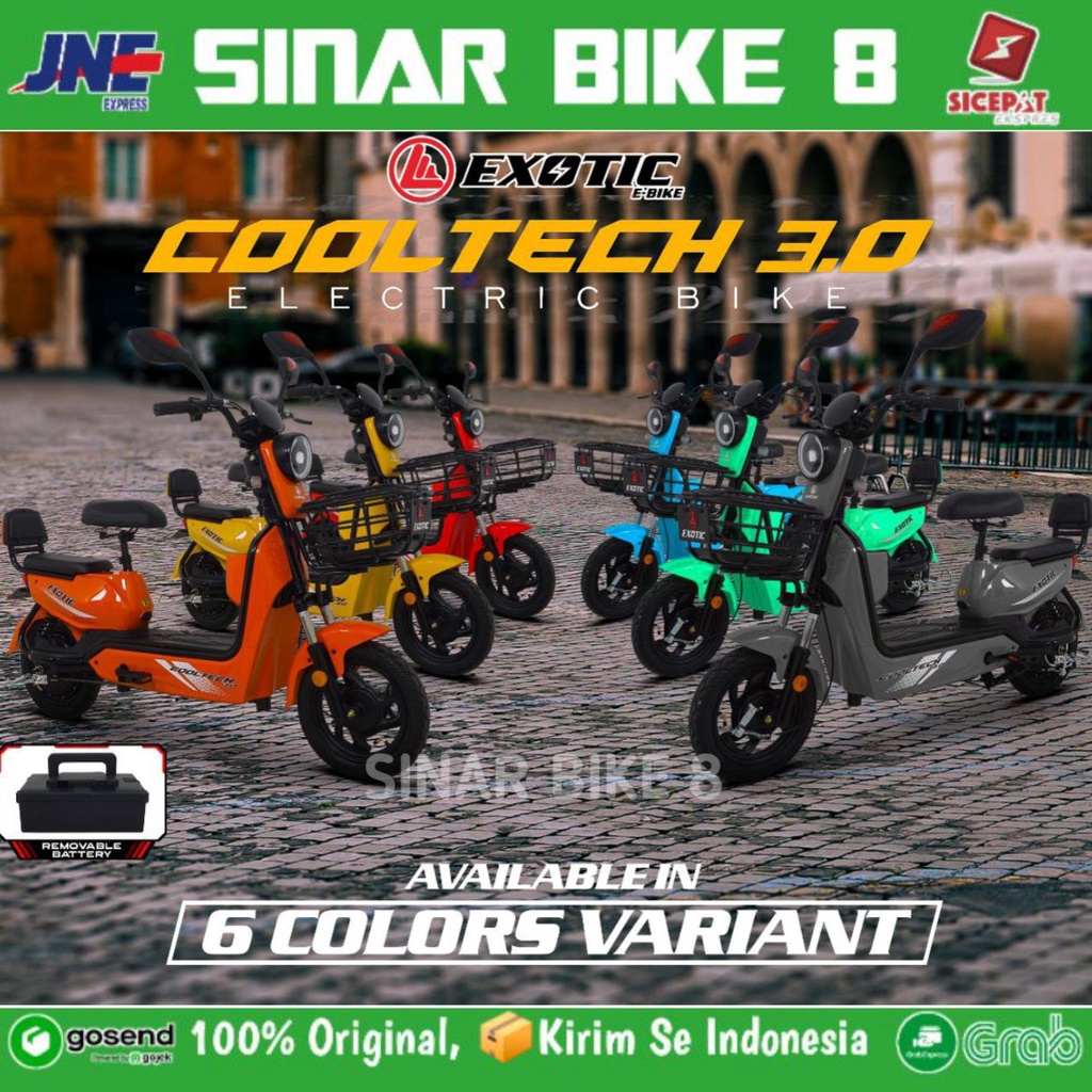 Jual Sepeda Listrik EXOTIC COOLTECH 3 0 Electric E Bike 500 Watt