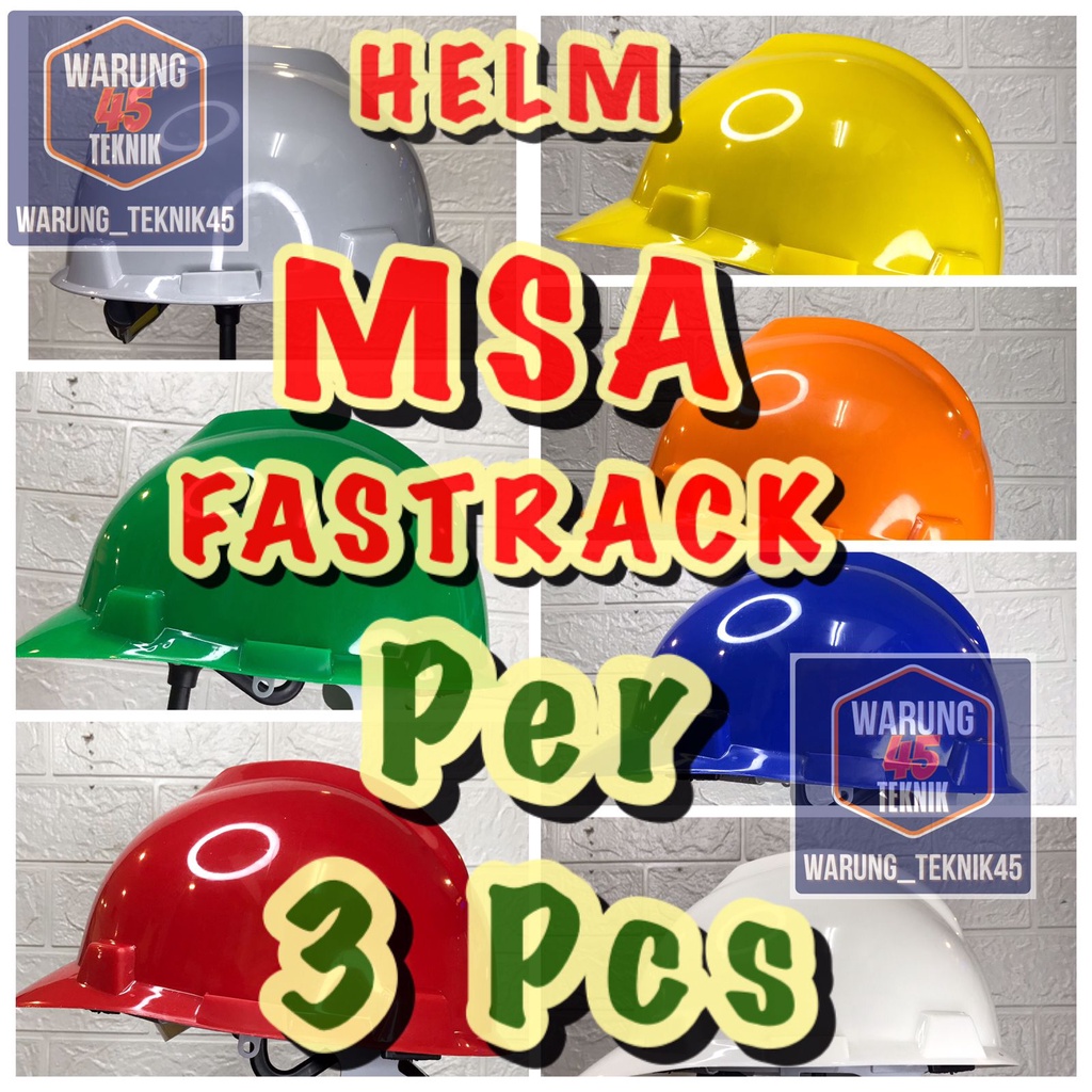 Jual Helm Proyek Safety V Guard Merk Msa Sni Lokal Suspensi Fastrack