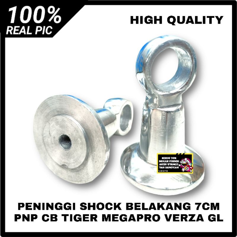 Jual PENINGGI SHOCK BELAKANG 7CM ANTING PNP CB MEGAPRO TIGER GL VERZA