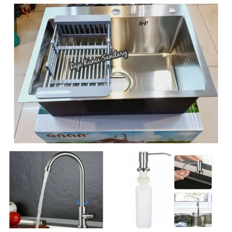 Jual Laris Kitchen Sink Onan Golden Hand Paket Lengkap Kitchen