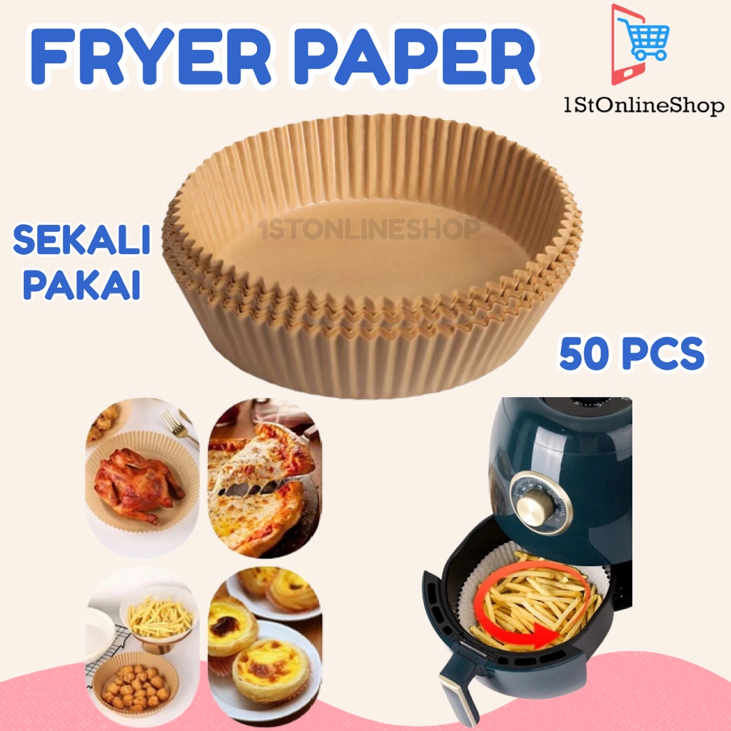 Jual Kertas Alas Baking Air Fryer Anti Lengket Tahan Minyak Baking