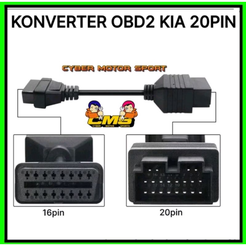 Jual Kabel Scanner Kia Pin Ke Obd Pin Konektor Dlc Cable Socket