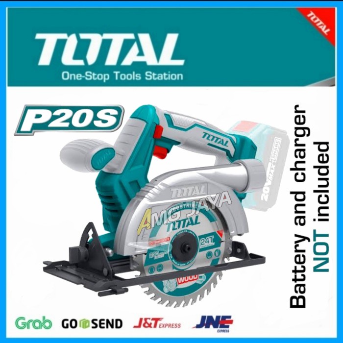 Jual Mesin Gergaji Potong Kayu Baterai Circural Saw Cordless Total