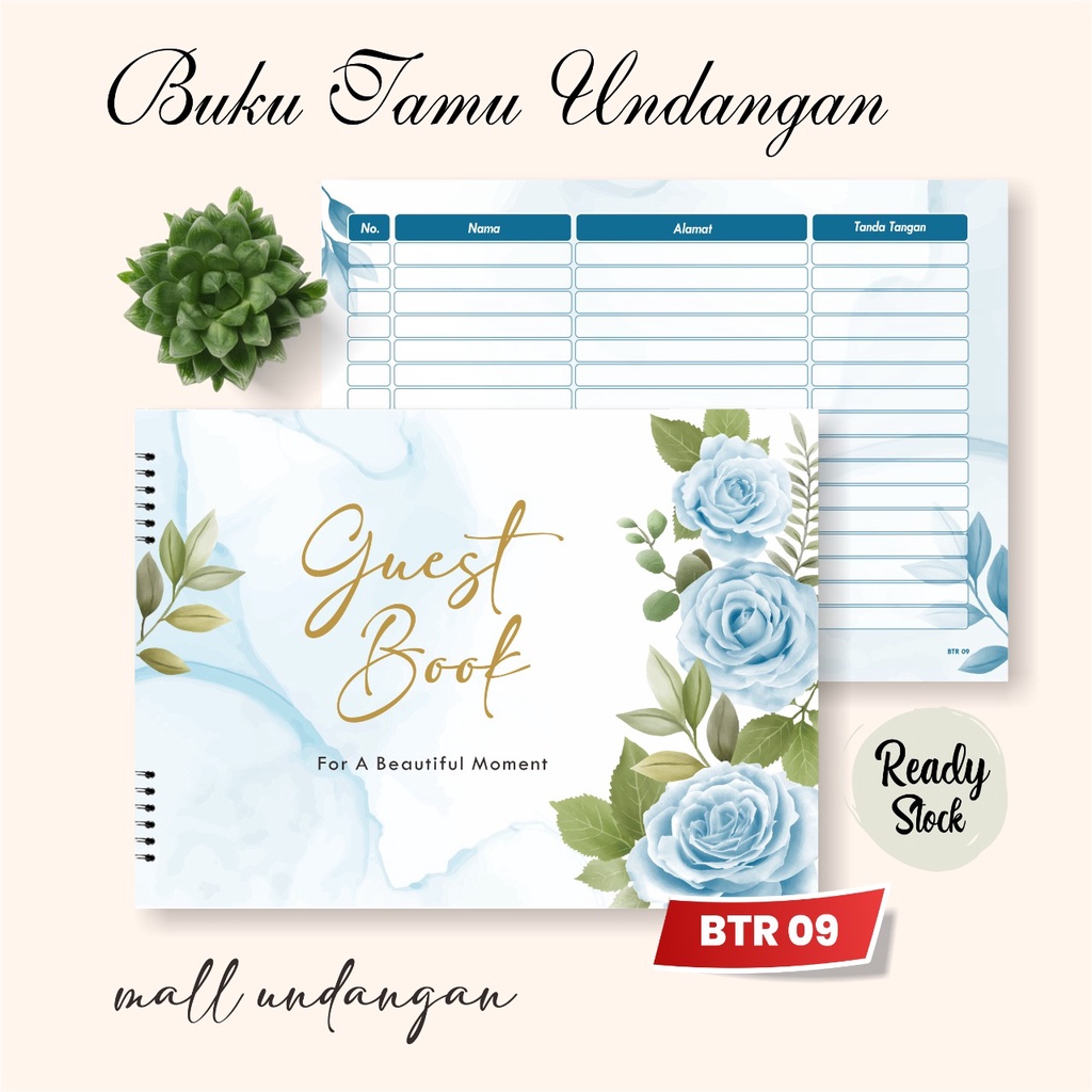 Jual Buku Tamu Undangan Pernikahan Guest Book Ready Btr Shopee