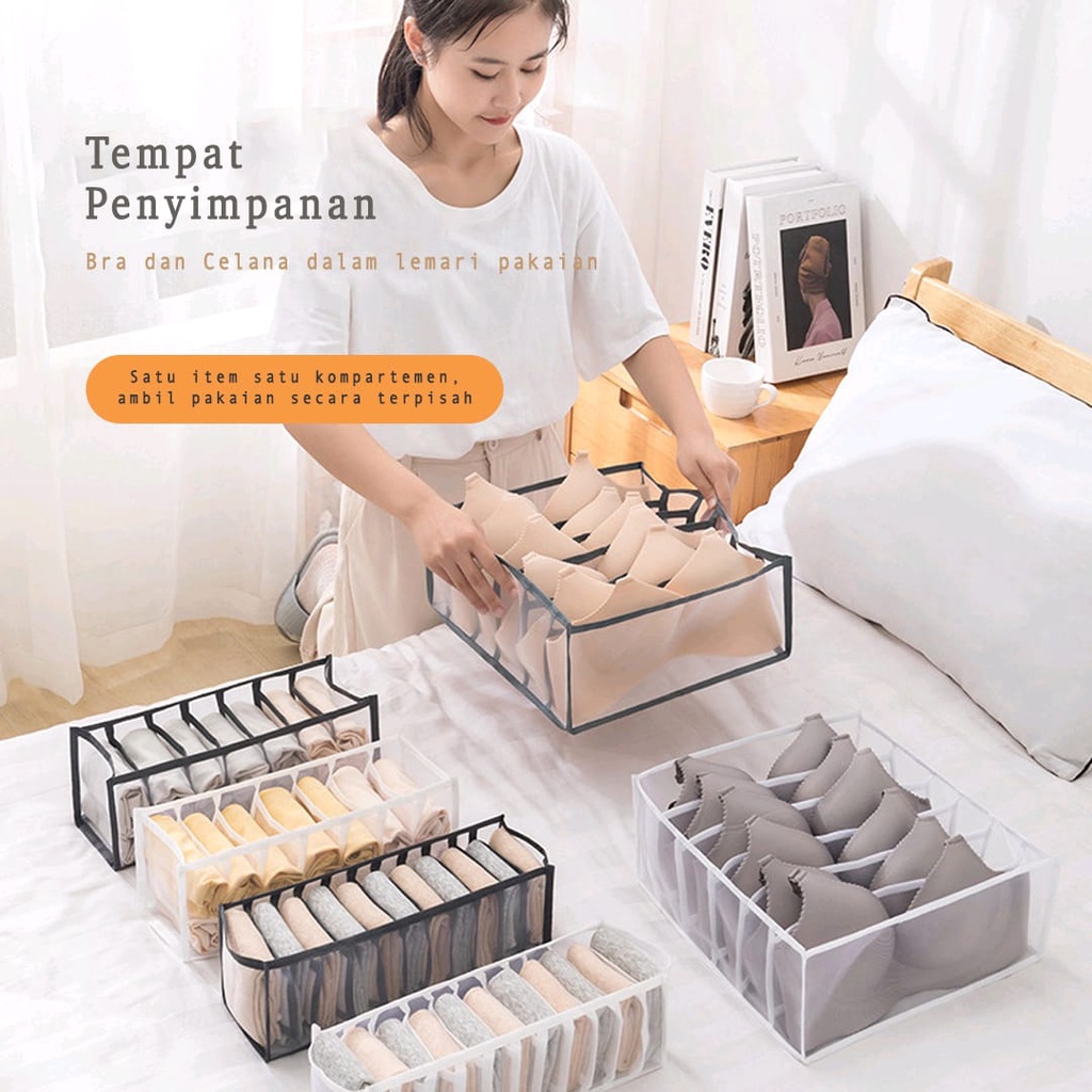 Jual Tempat Penyimpanan Bra BH Celana Dalam Kaos Kaki Underwear Storage