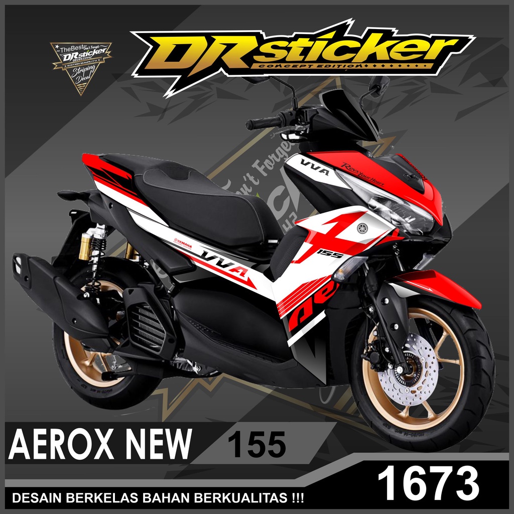 Jual Stiker Costum Decal Aerox 155 Full Body Lis Variasi Motor Aerox