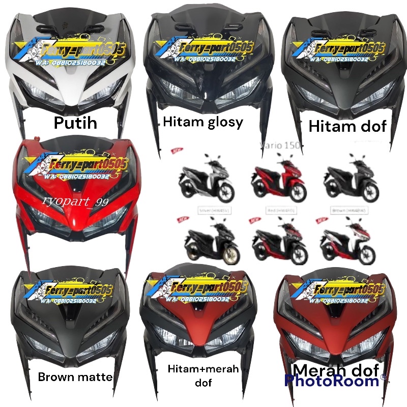 Jual Cover Body Depan Set Reflektor Lampu All New Honda Vario