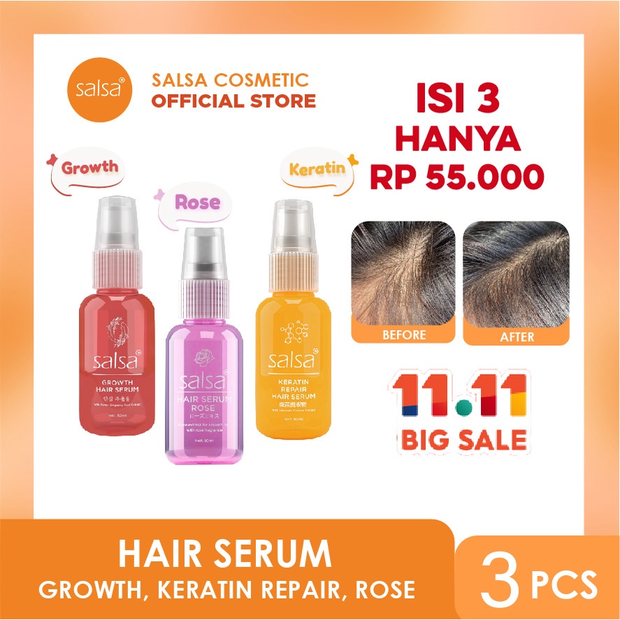 Jual Salsa Hair Serum Spray Perawatan Rambut Keratin Growth Treatment