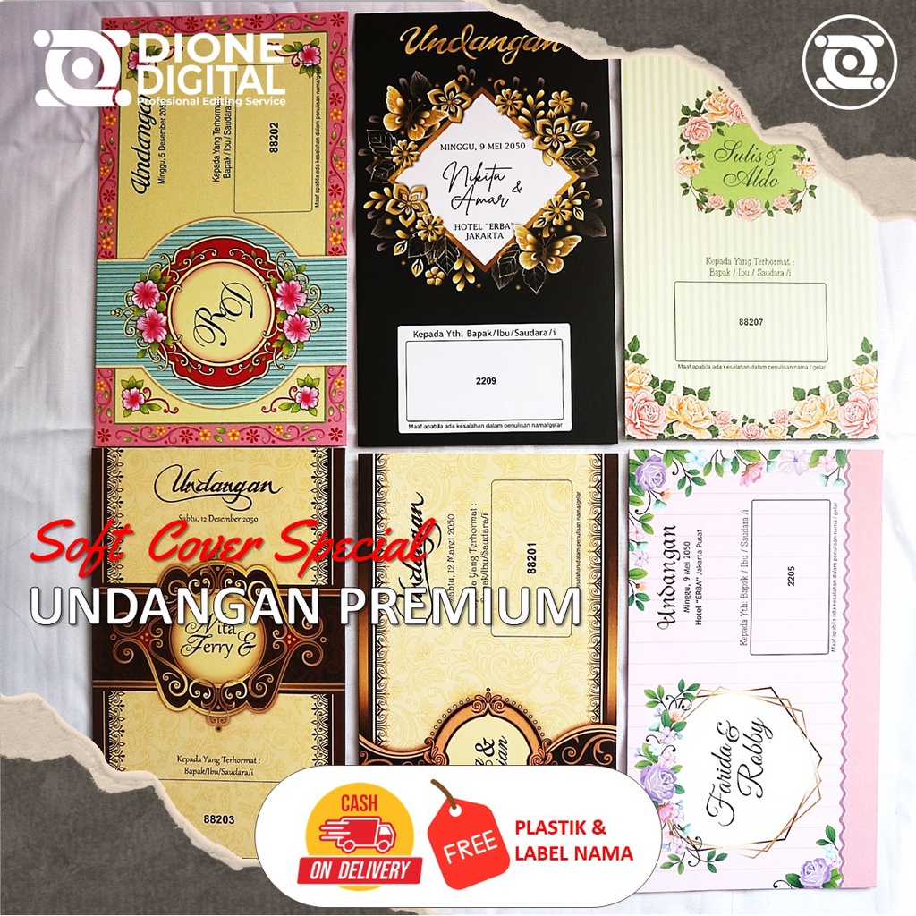 Jual Uc Undangan Softcover Premium Pernikahan Tasyakuran Khitan