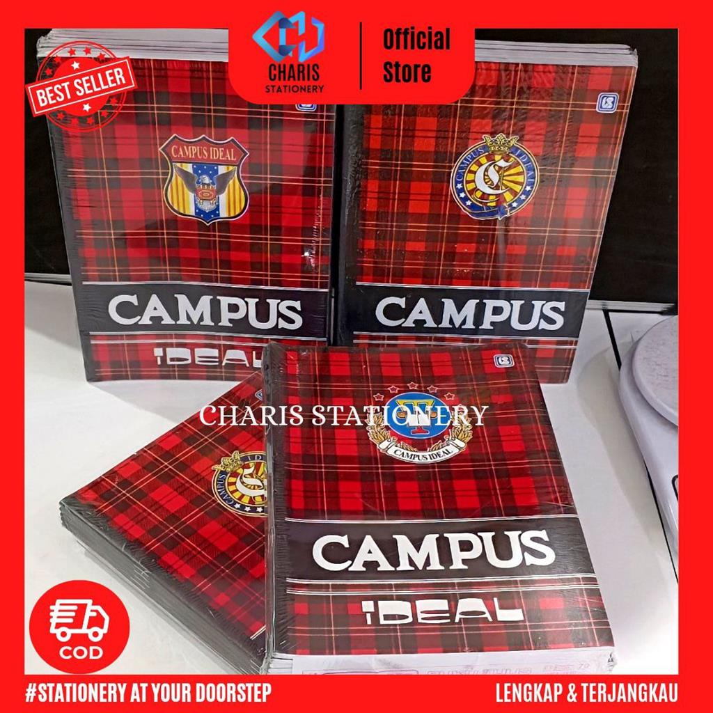 Jual CHARIS STATIONERY Buku Tulis Campus IDEAL Isi 50 Lembar 10 Buku