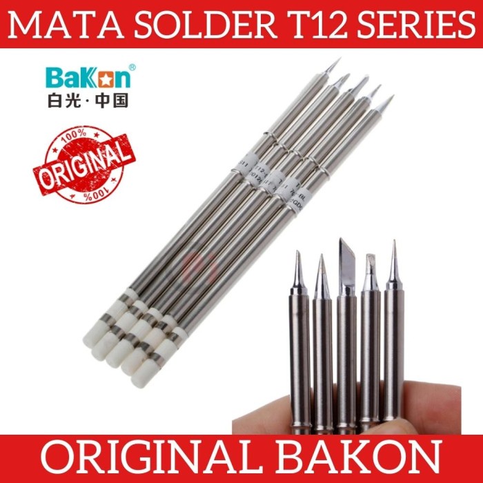 Jual ORIGINAL BAKON Mata Solder Station Soldering T12 Series Banyak