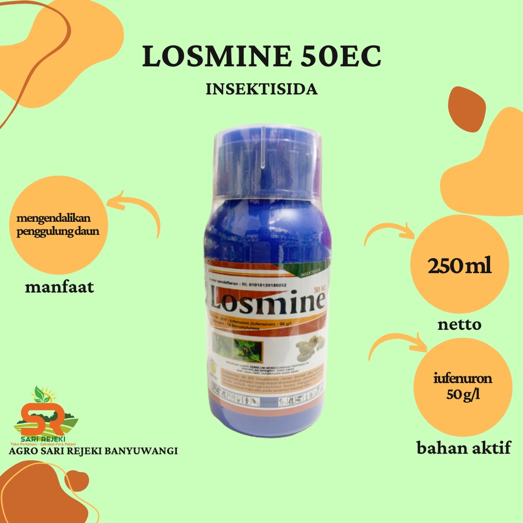 Jual LOSMINE 50EC 250ML INSEKTISIDA EFEKTIF MEMBASMI ULAT Shopee