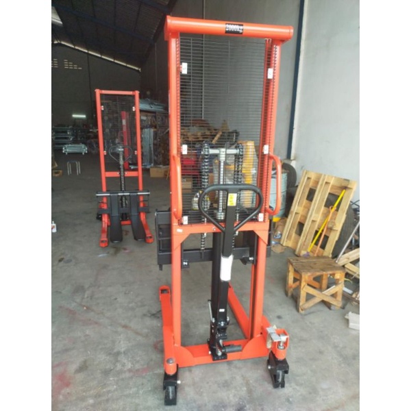 Jual Hand Stacker Manual Hand Lift Manual Ton Meter Forklift