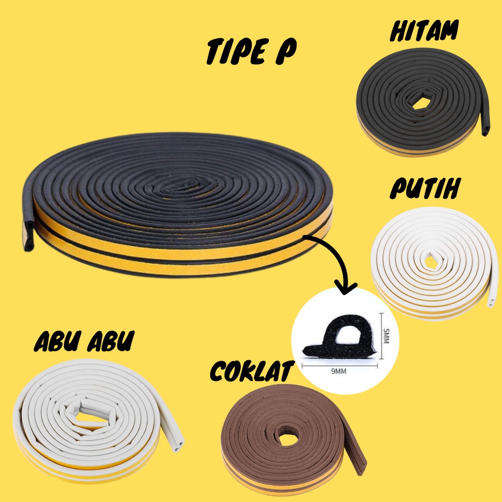 Jual Door Seal Strip Penutup Celah Bawah Pintu Jendela Penahan Debu