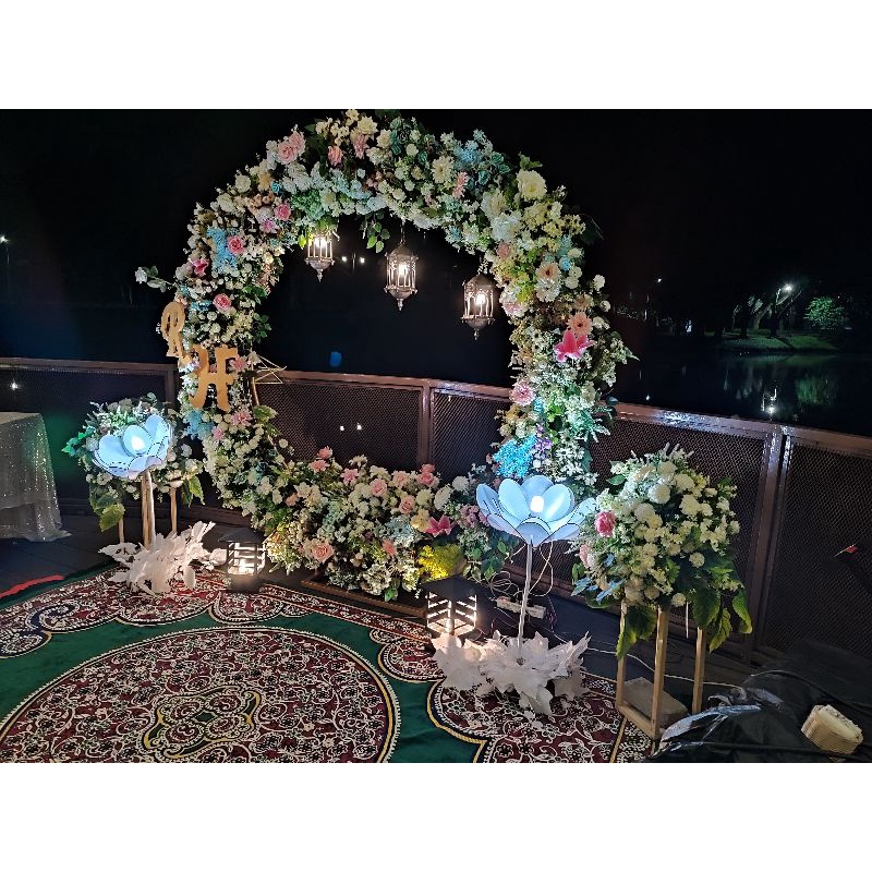 Jual Sewa Dekorasi Wedding Hias 50 Kursi Tamu 12 Standing Flowers