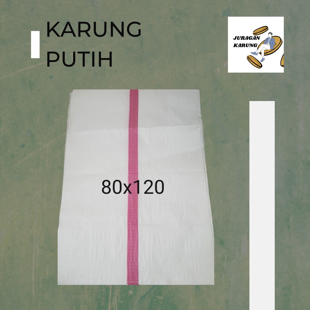 Jual BARU Karung Putih 80x125 Plastik 80cm X 125cm Karung Beras Jakarta