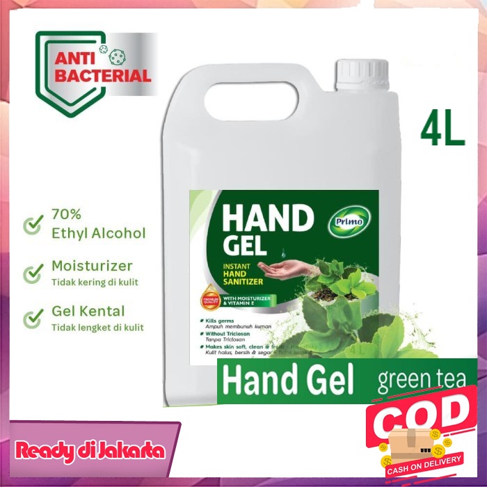 Jual Hand Sanitizer Hand Gell Primo 4 Liter Anti Bacterial Shopee