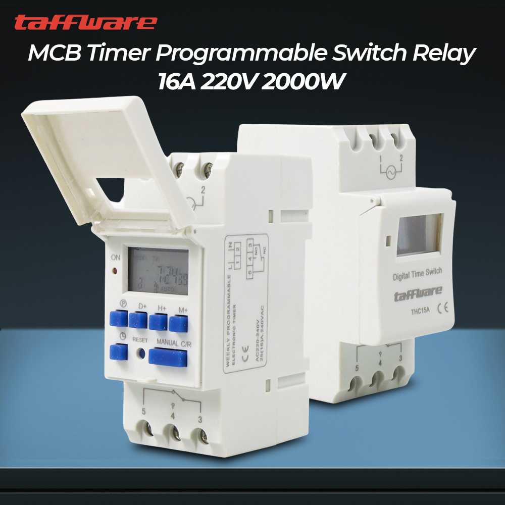 Jual SPCR Programmable Digital Timer Switch Relay 20 Program 220V 16A