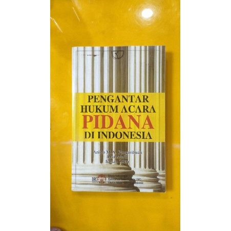 Jual Pengantar Hukum Acara Pidana Di Indonesia Aristo Ma Pangaribuan