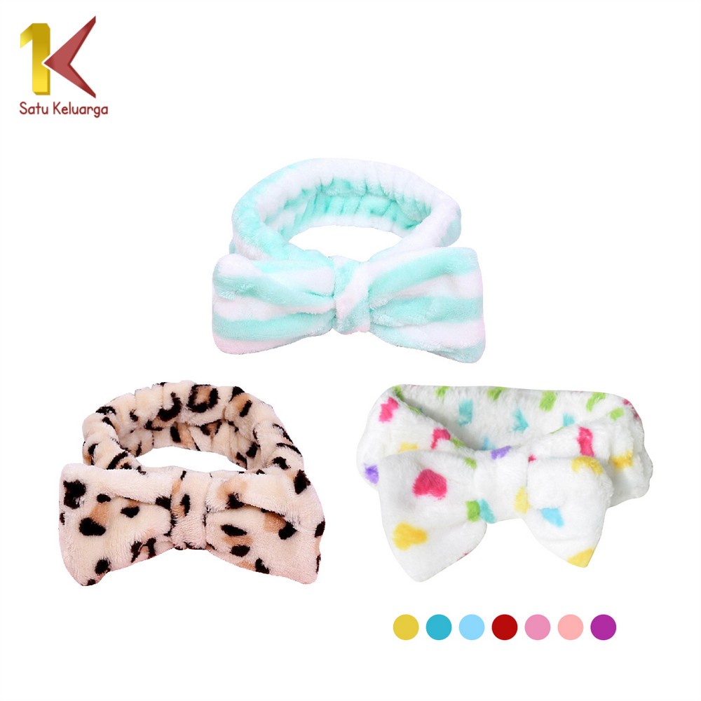 Jual Satu Keluarga Bando Mandi Facial Headband C70 Bandana Masker