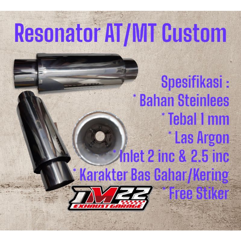 Jual Resonator Manual Matic Custom Shopee Indonesia