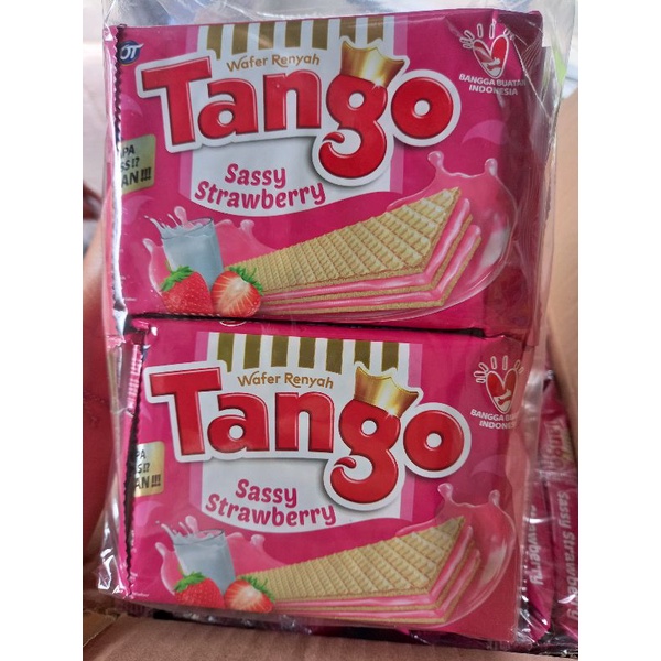 Jual Tango Wafer 39gr Rasa Strawberry 1pack Isi 10pcs Shopee Indonesia