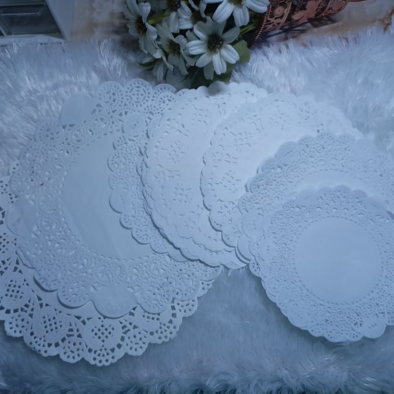 Jual Kertas Doilies Doily Paper Bentuk Bulat Alas Kertas Untuk