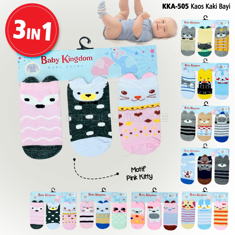 Jual 3in1 Kaos Kaki Bayi Baru Lahir KKA 504 KKA 505 Baby Sock Sarung