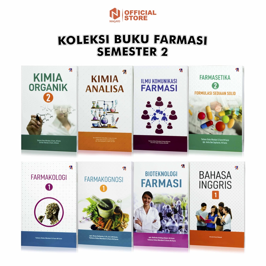 Jual Buku Semester 2 Farmasi Farmakologi Bioteknologi Farmakognosi