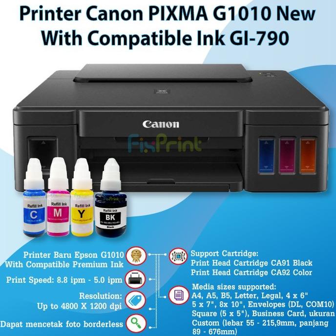 Jual Printer Inkjet Canon G1010 G 1010 G1020 G 1020 Pixma Ink Tank