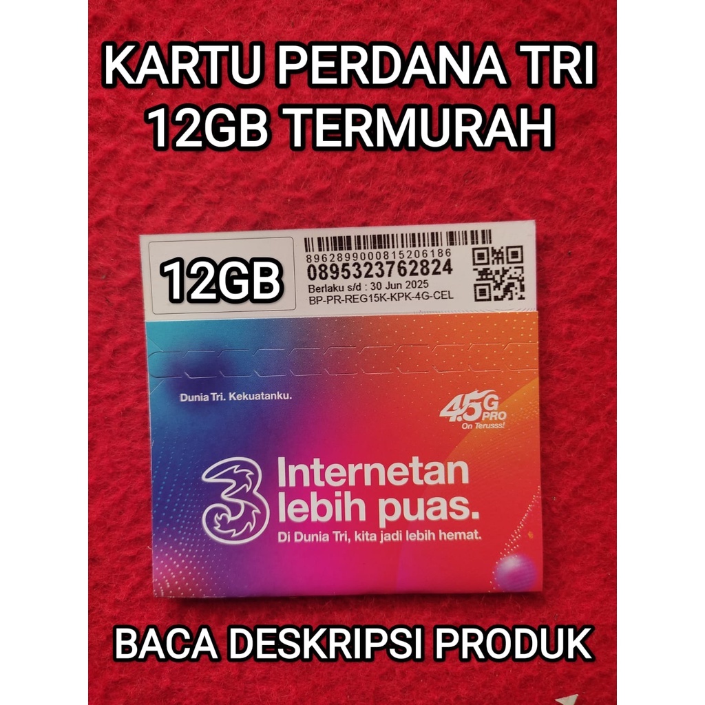 Jual Kartu Perdana Tri Gb Nasional Shopee Indonesia