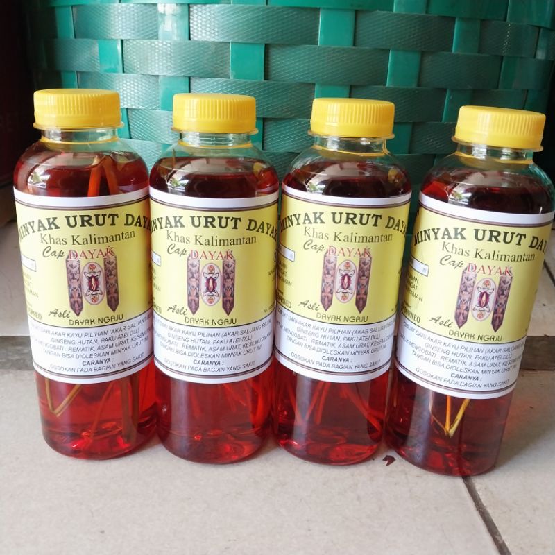 Jual MINYAK URUT DAYAK KHAS KALIMANTAN BOTOL PLASTIK ASLI ORIGINAL 100