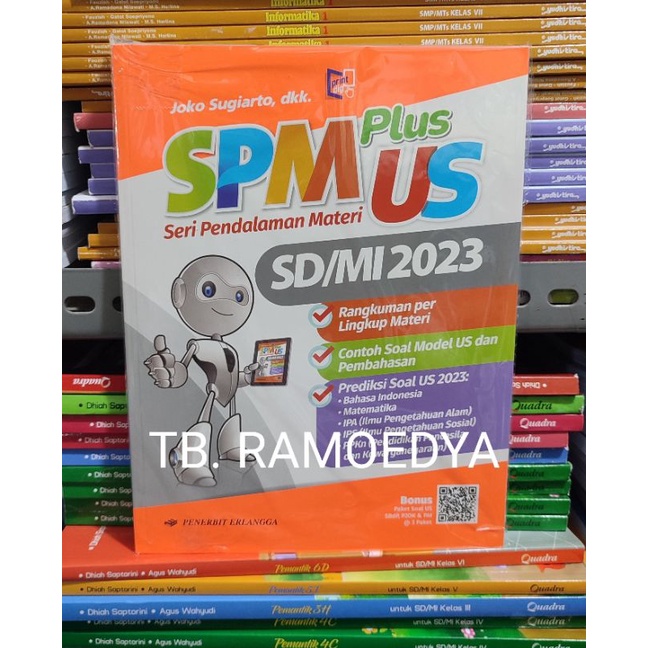 Jual Buku SPM Plus US Untuk SD MI Kelas 6 Tahun 2023 Erlangga Shopee