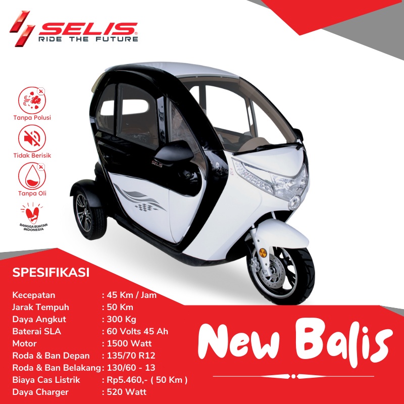 Jual Motor Listrik Selis Tipe New Balis Bajaj Listrik Shopee Indonesia