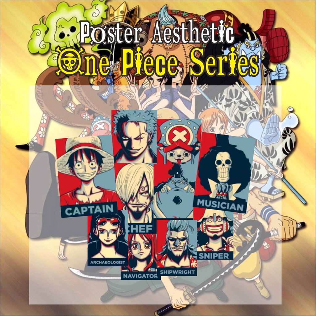 Jual Poster Dinding Aesthetic One Piece Series 1 Set Kru Shopee Indonesia