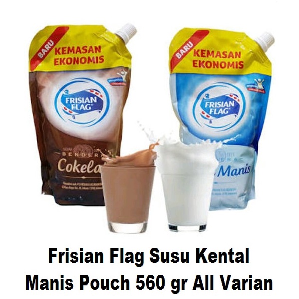 Jual Frisian Flag Susu Kental Manis Pouch 545 Gr All Varian Shopee