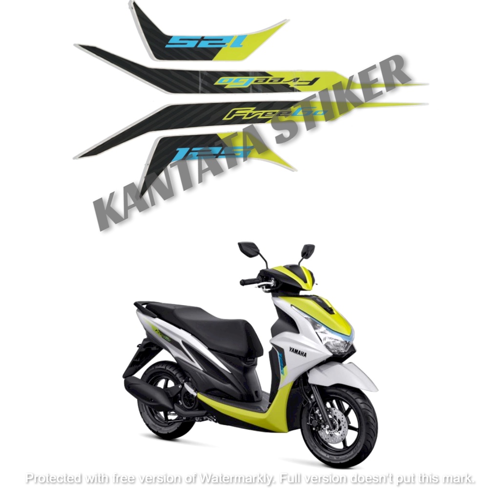 Jual Stiker Striping Lis Les Body Motor Yamaha Freego Putih