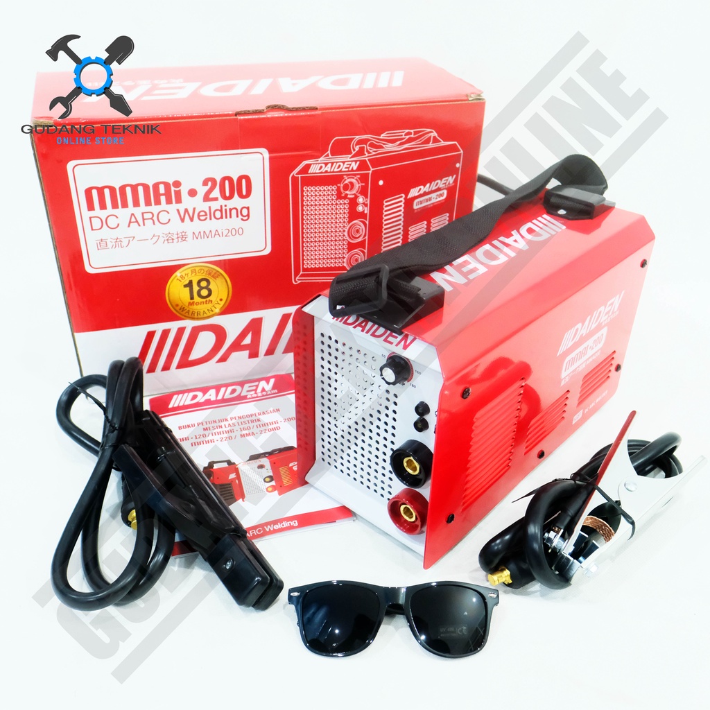 Jual Mesin Las Listrik 200A DAIDEN MMAI 200 Mesin Inverter Trafo