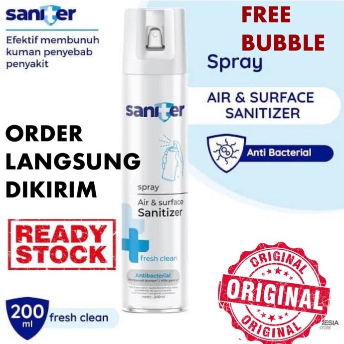 Jual Saniter Sanitizer Spray Udara Ruangan Dan Barang 200 Ml Shopee