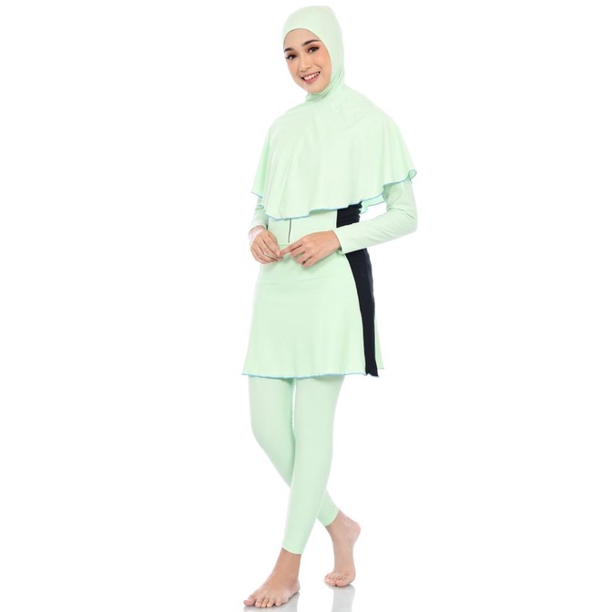 Jual Baju Renang Muslimah Dewasa Kombinasi Hijab Panjang Shopee Indonesia