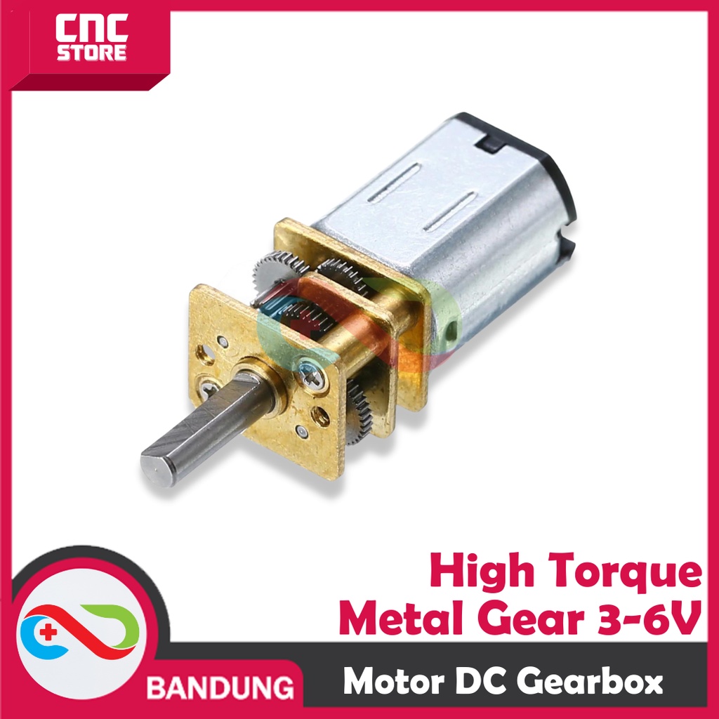 Jual GA12 N20 N20 DC MOTOR HIGH TORQUE METAL GEAR 3V 6V 5V 30RPM