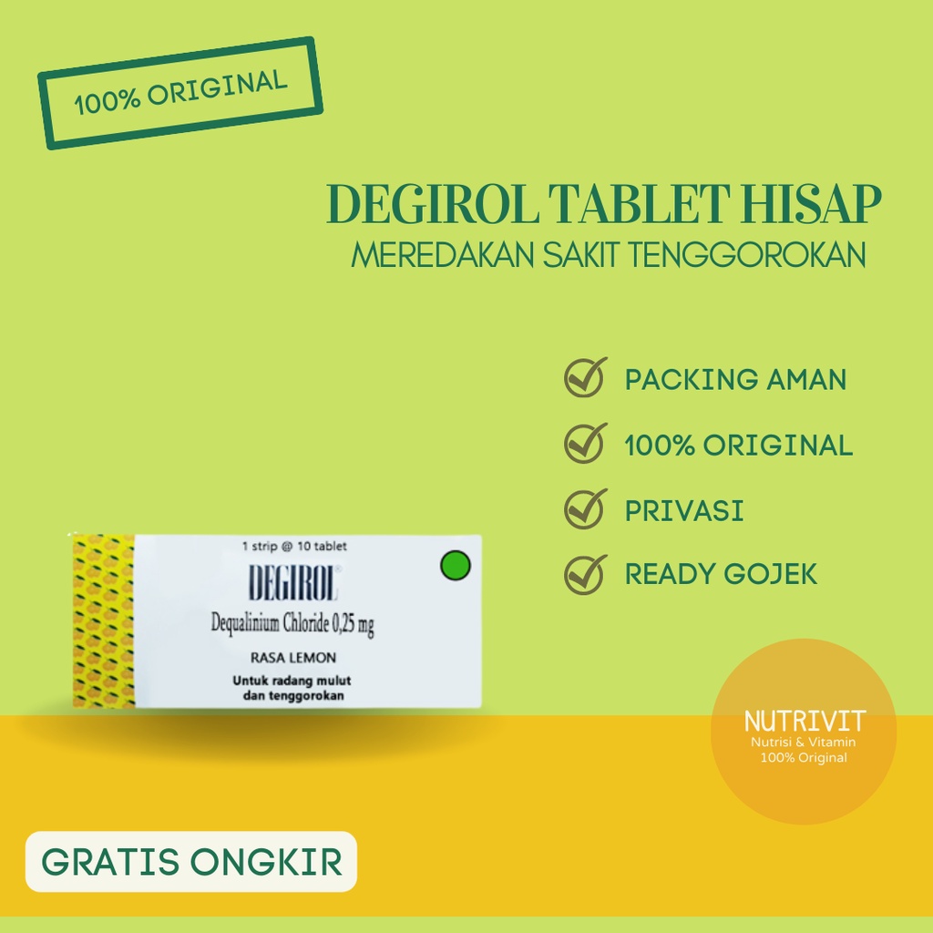 Jual Degirol Strip Tablet Shopee Indonesia