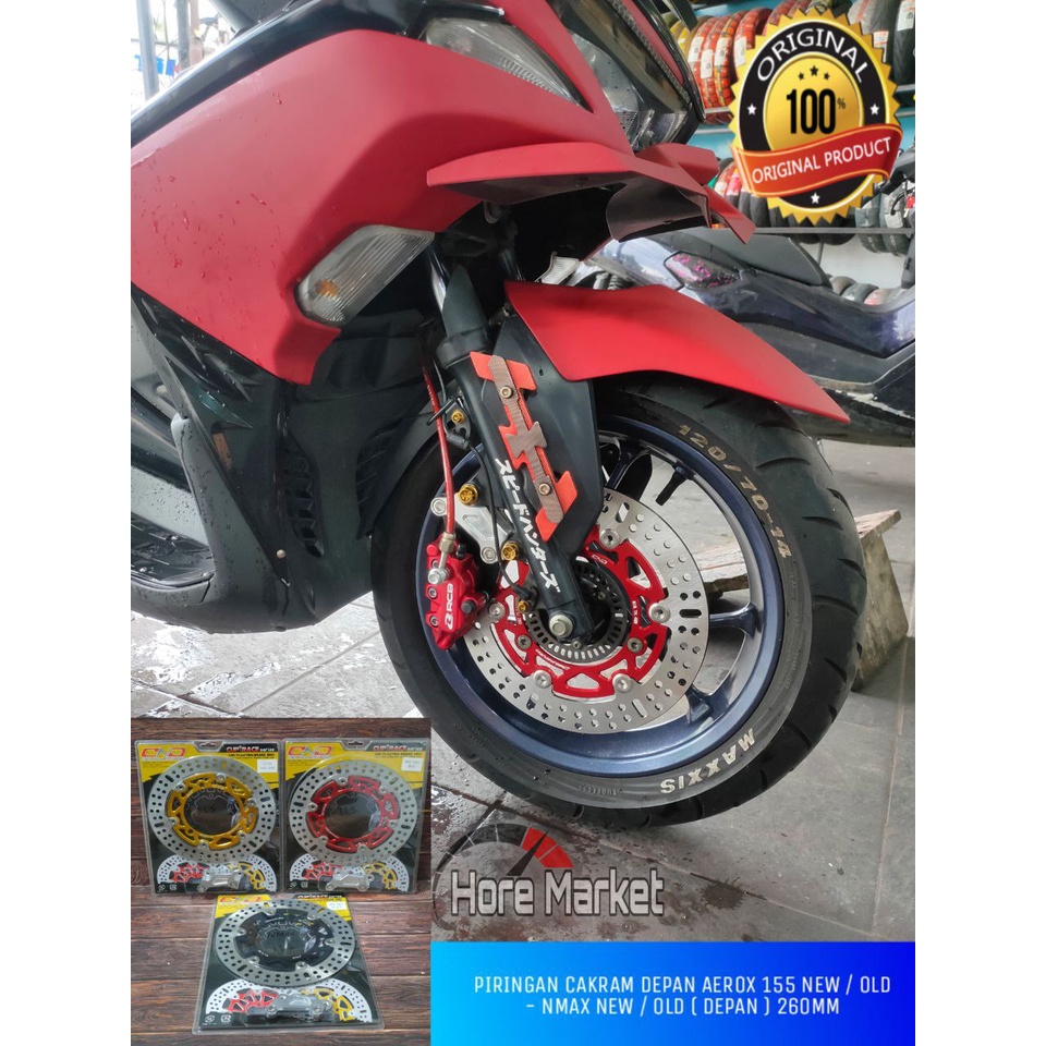 Jual PIRINGAN CAKRAM DEPAN AEROX 155 NMAX 150 155 NEW OLD 260MM