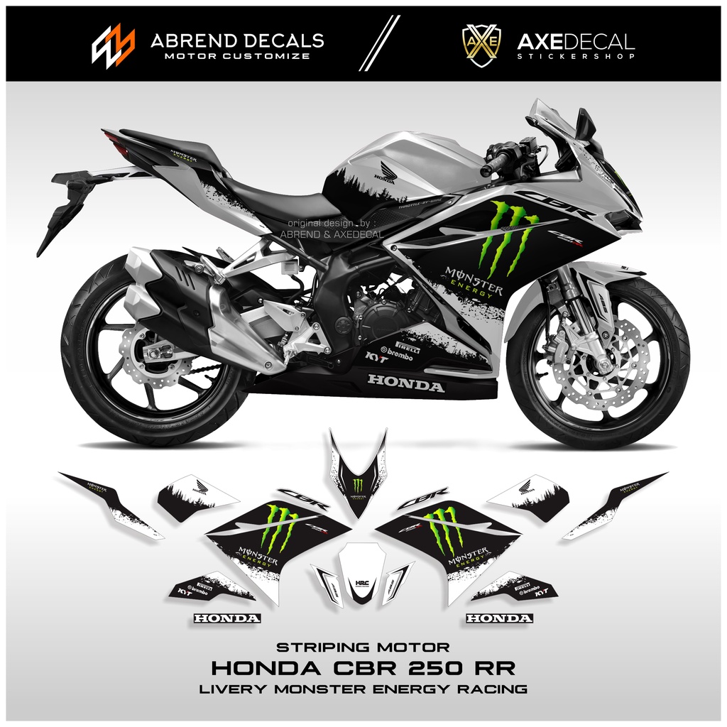 Jual Striping Cbr Rr Livery Graphic Me Splatter Stiker Motor