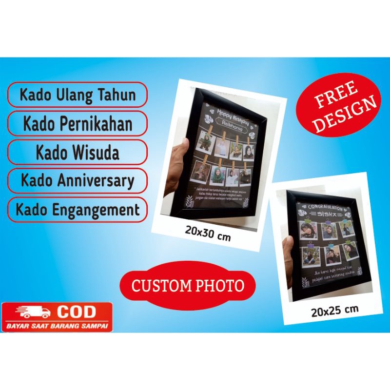 Jual Custom Kado Hadiah Ulang Tahun Wisuda Pernikahan Hiasan Dinding