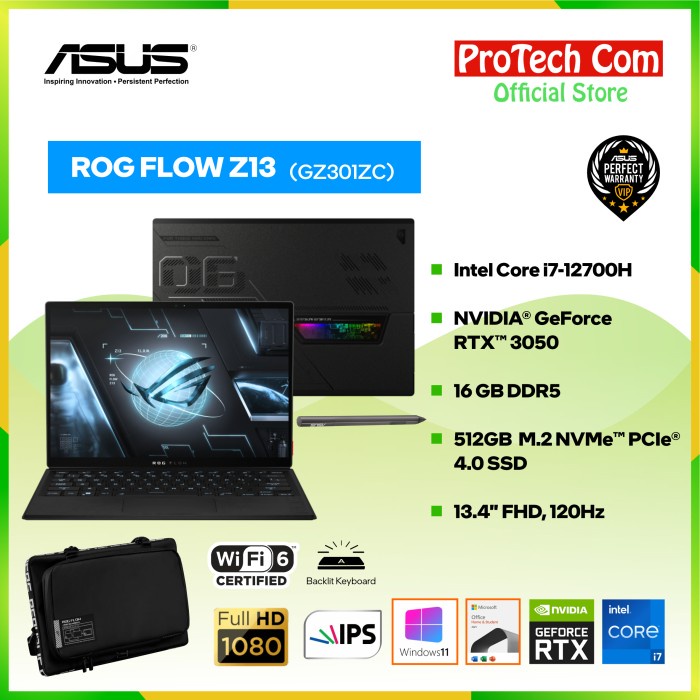 Jual Asus Rog Flow Z Gz Zc I H Gb Gb Rtx Gb Ohs W