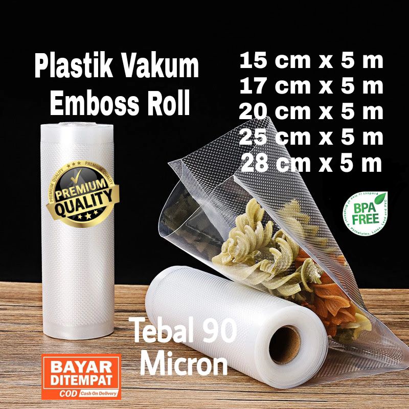 Jual Plastik Vakum Emboss Roll Plastik Vacuum Emboss Roll Kualitas