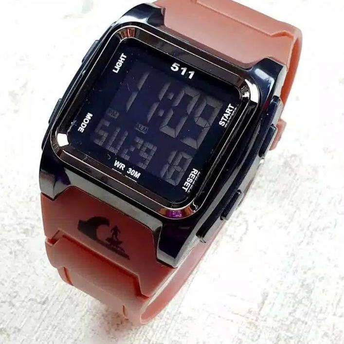 Jual 5 5 Brand Jam Tangan Pria Quicksilver 511 Digital Sergi Strap