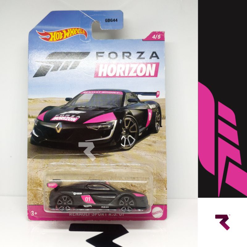 Jual Hot Wheels Renault Sport RS 01 Forza Horizon Hitam Pink Shopee