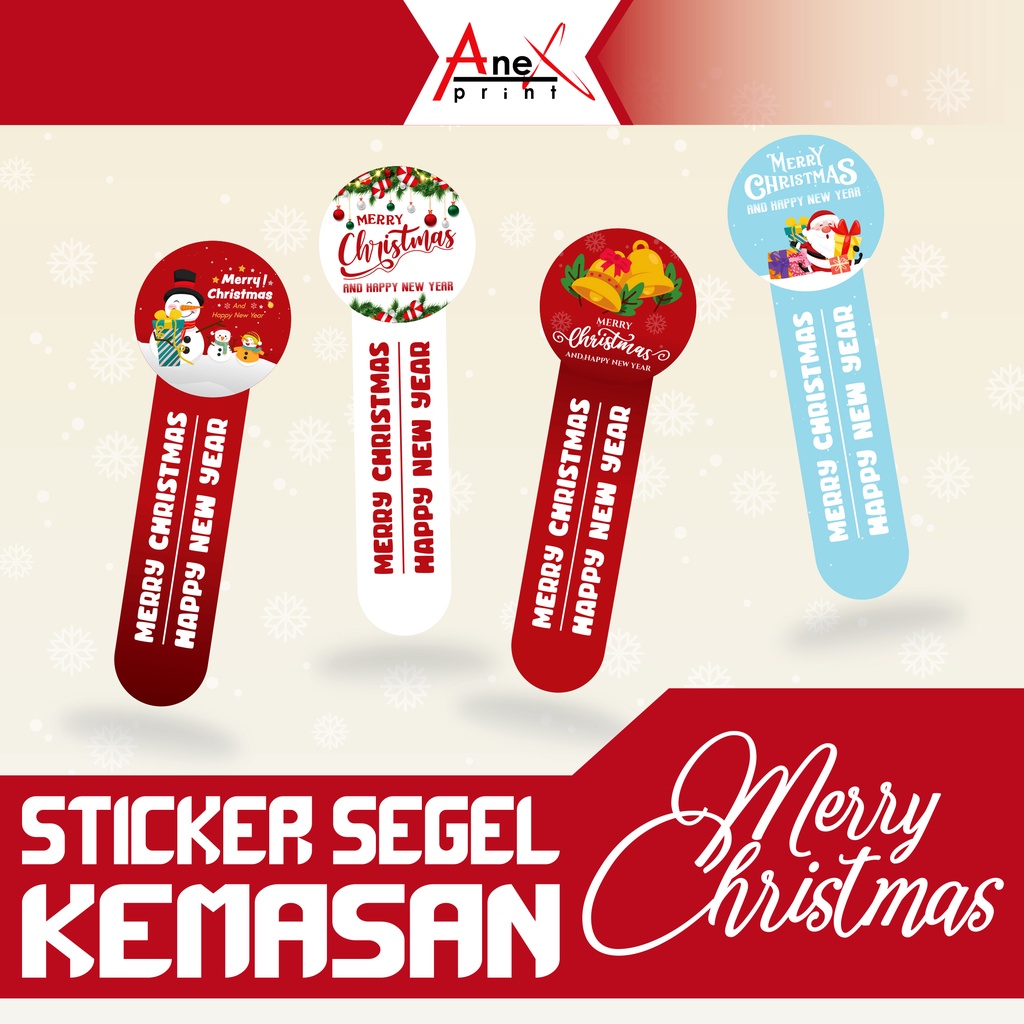 Jual Stiker Segel Natal Sticker Toples Stiker Segel Merry